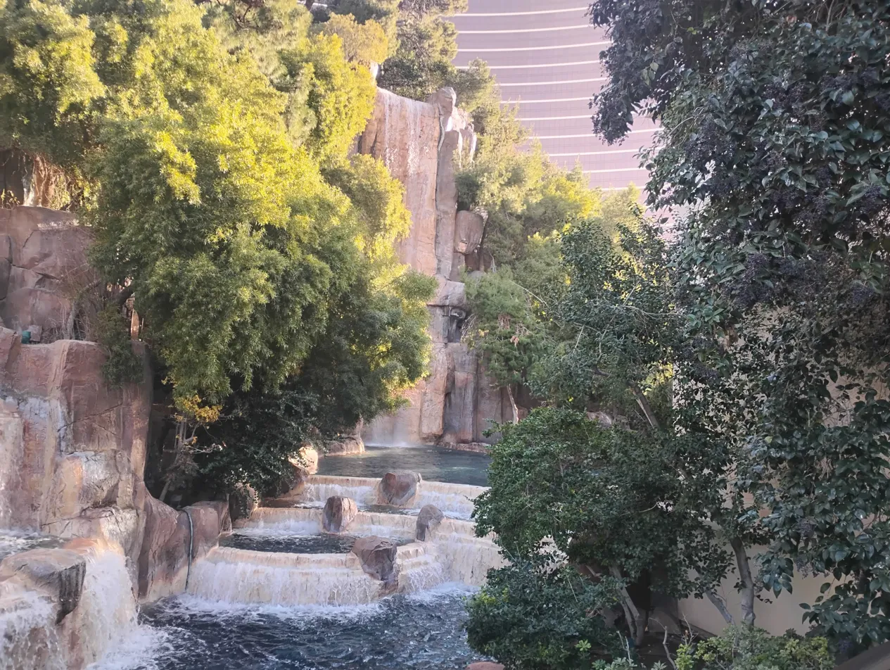 Wynn Las Vegas waterfall gardens